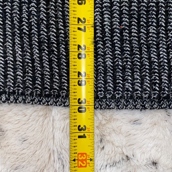 Rumor Oversized Gray Cowl Neck Sweater Zip Elbow Tunic Top Long Sleeve M - Picture 14 of 16